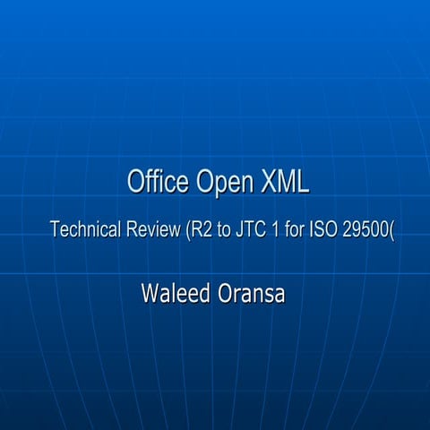 Ooxml Arabic support Technical Review