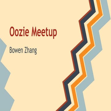 Oozie meetup - HA + Cron Scheduling