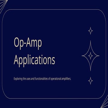 Op-Amp Applications full information in this ppt