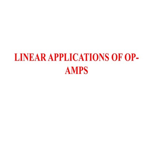 Op amp applications cw nonlinear applications