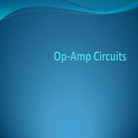 Op-Amp Circuits-Operational Amplifier-Gain
