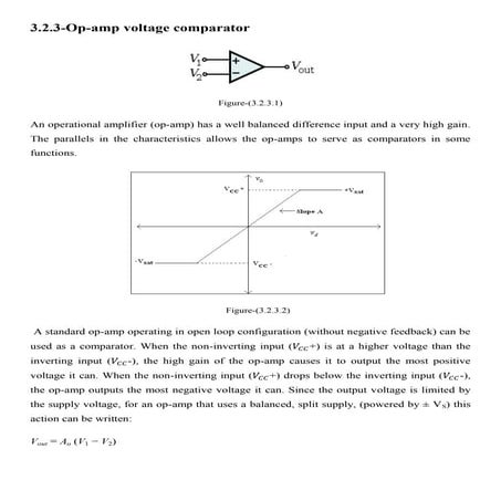 Op amp comparator