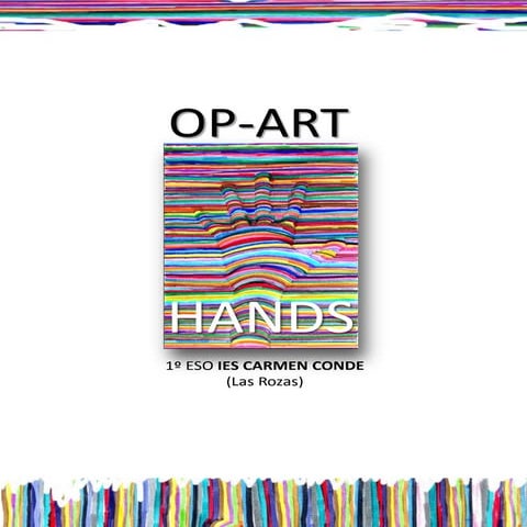 Op art hands