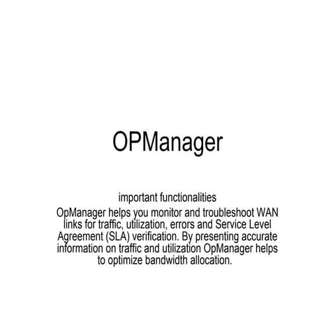 Op Manager