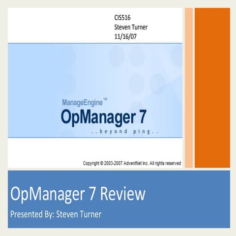 Op Manager Review