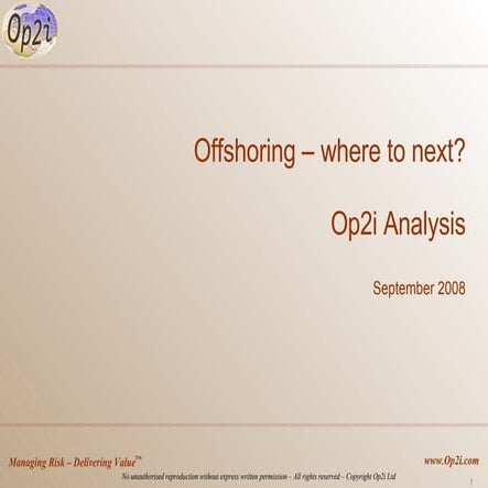 Outsourcing Destinations Where to Offshore?