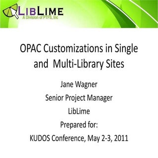 Opac customization