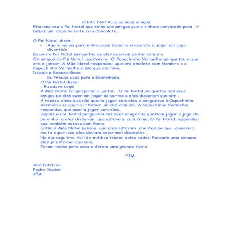 O pai natal e os seus amigos