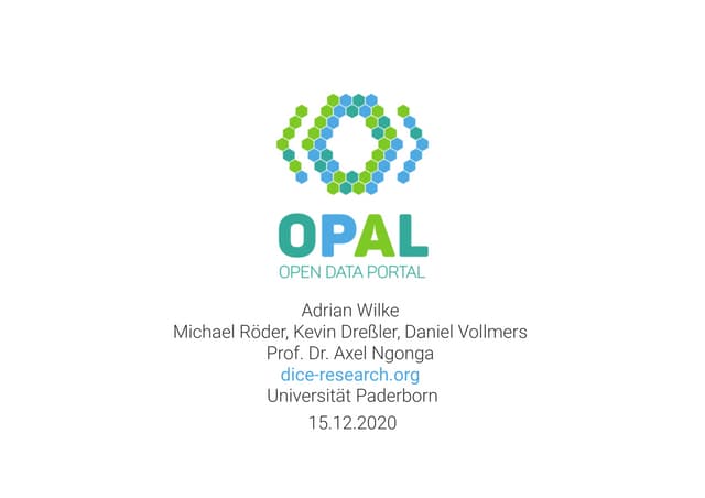 OPAL - Open Data Portal Germany