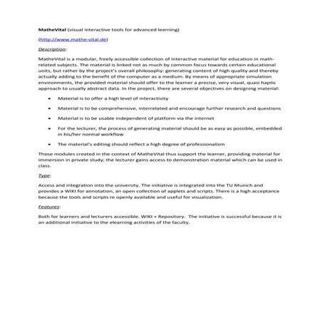 Opal case study 44 mathe vital germany