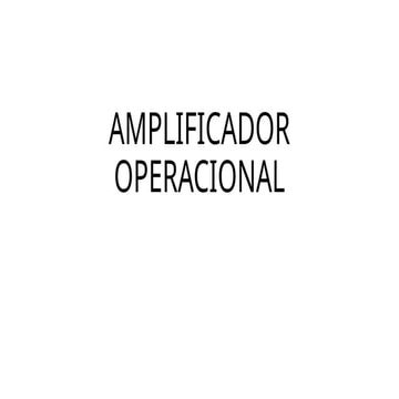 amplificador operacional tipos y configurciones