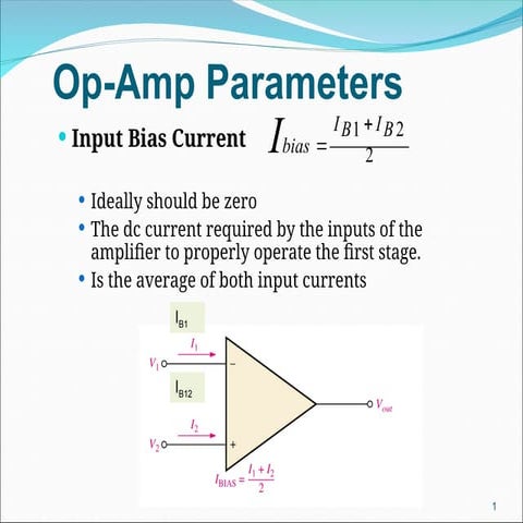 Operational amplifiers and it's Parameters.ppt