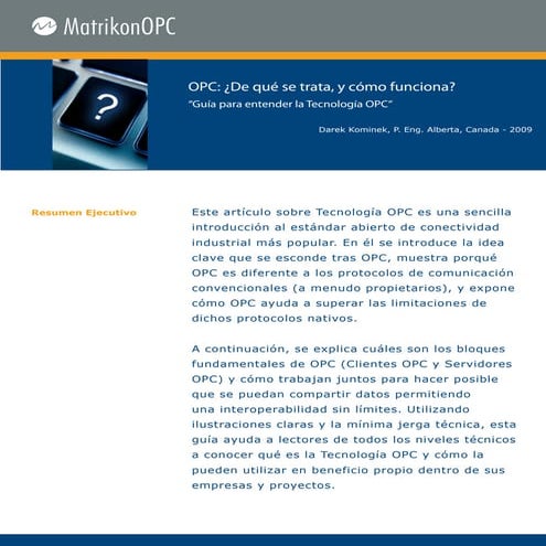 Curso de Fundamentos de la comunicacion opc | PDF