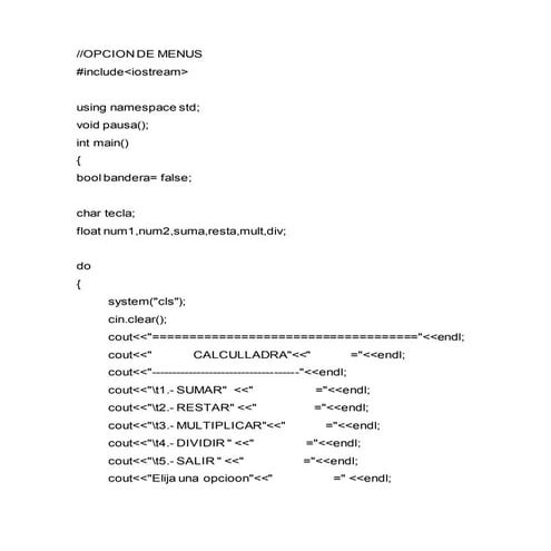 Calculadora c++ y peliculas por mega hd | PDF