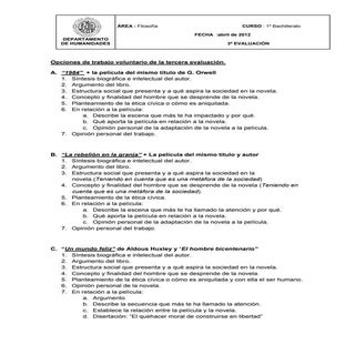 Opciones de trabajo voluntario de l...