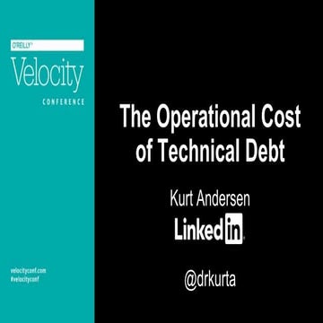 Operational Costs of Technical Debt