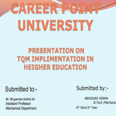 K-10714 ABHISHEK(TQM )