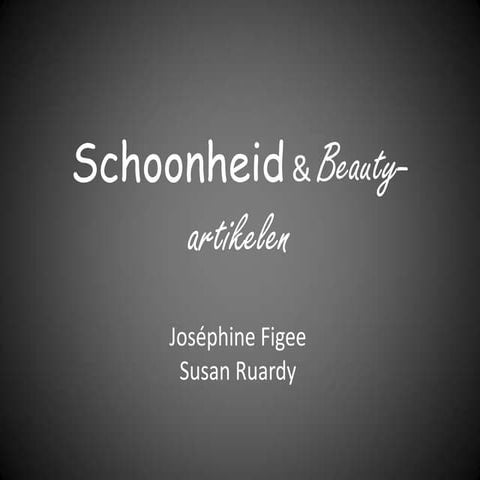 Opdr5 schoonheid & beauty