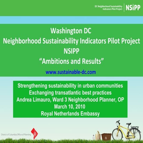 Neighborhood Sustainability Indicators Pilot Project