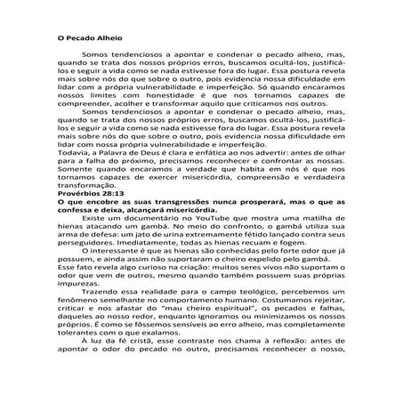 O Pecado Alheio Motivo de Critica Pessoal.pdf