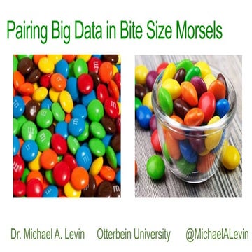Pairing Big Data in Bite Size Morsels