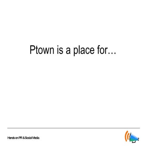 Marketing for Small Business, Provincetown