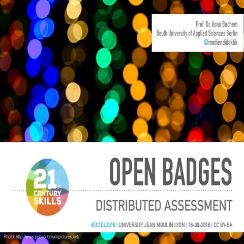Open Badges for Distributed Assessment 