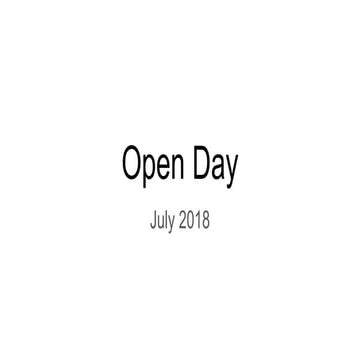 Frappe Open Day - July 2018