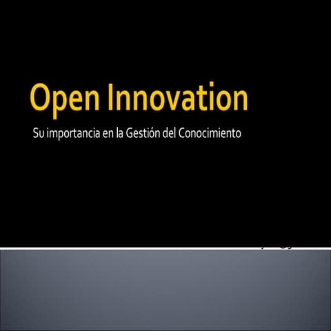Open Innovation