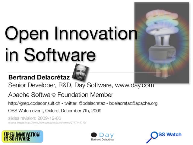 Open Innovation means Open Source