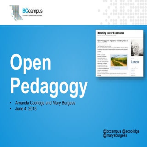 Open pedagogy etug