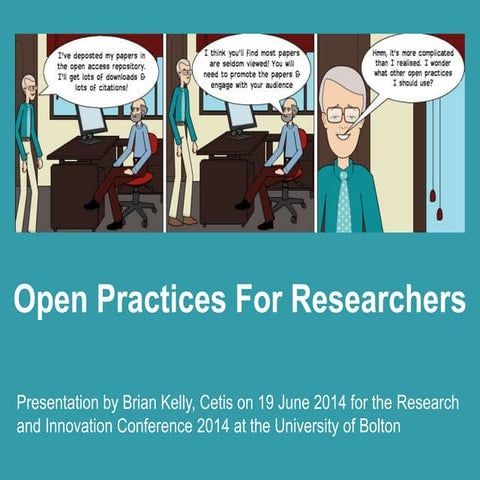 Open Practices for Researchers