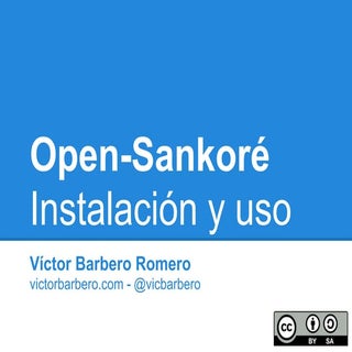 Instalación y uso de Open Sankoré