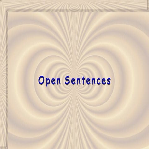 Open Sentences (Algebra1 1_3)