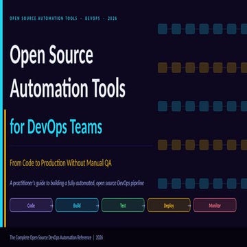 Open Source Automation Tools for DevOps: Building Fully Automated ...