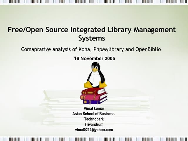 Open source Library Management Systems