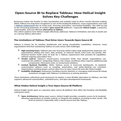 Open-Source BI to Replace Tableau How Helical Insight Solves Key Challenges.pptx