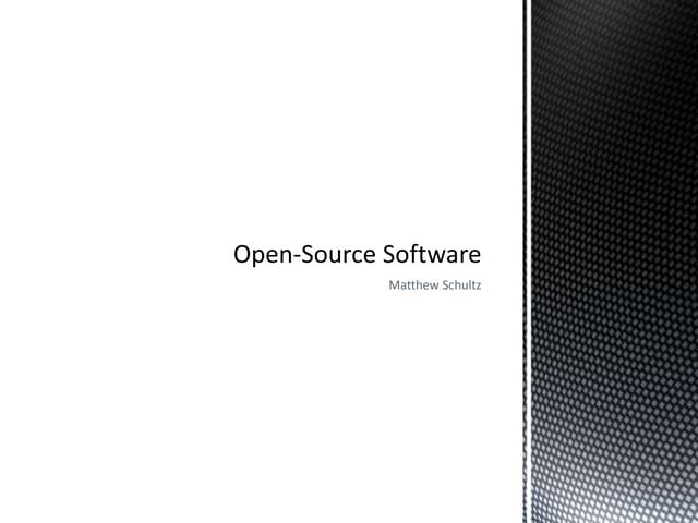 Open source software