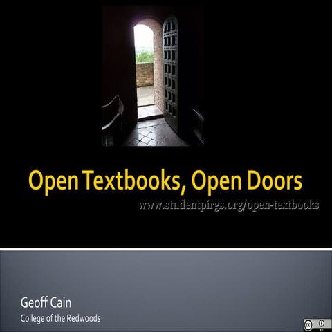 Open textbooks-presentation