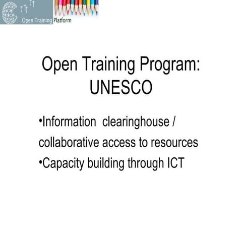 Open Training Program