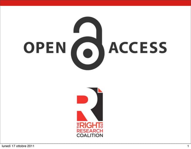 Presentazione SISM Open Access