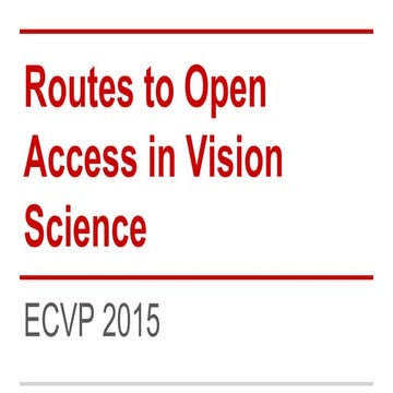 Open access - ecvp 2015