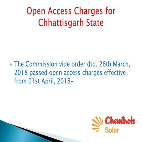 Open access charges chhattisgarh