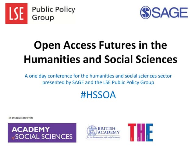 Open access futures in the humanities and social sciences    a one day confer...