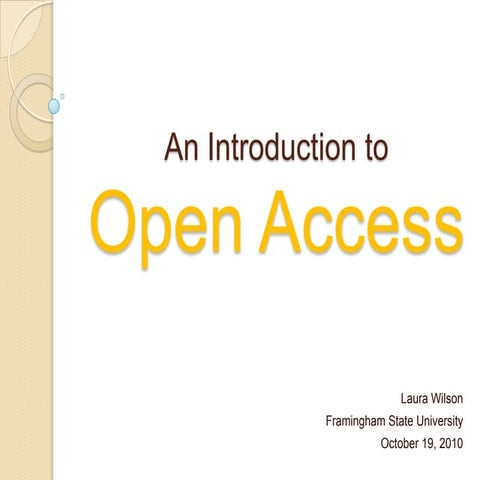 Open Access Overview
