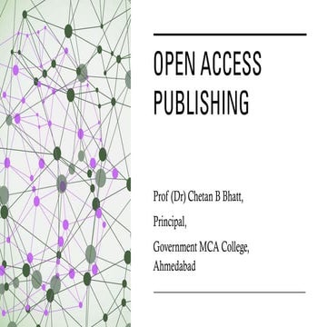 Open access publishing