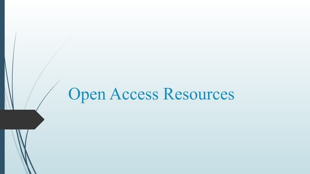 OPEN ACCESS RESOURCES (journals, articles, ebooks).pptx