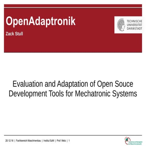 Open Adaptronik Workshop Simulationpräsentation
