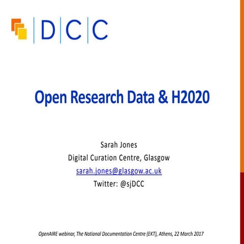 Open Research Data & H2020