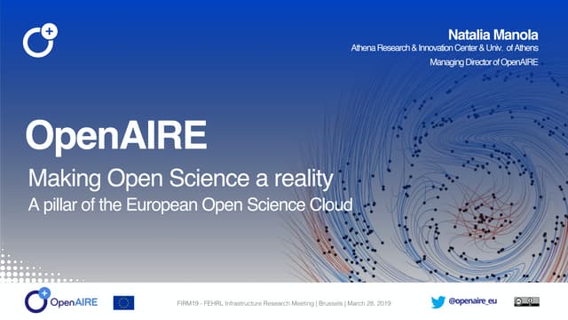 OpenAIRE@FIRM19 march_2019